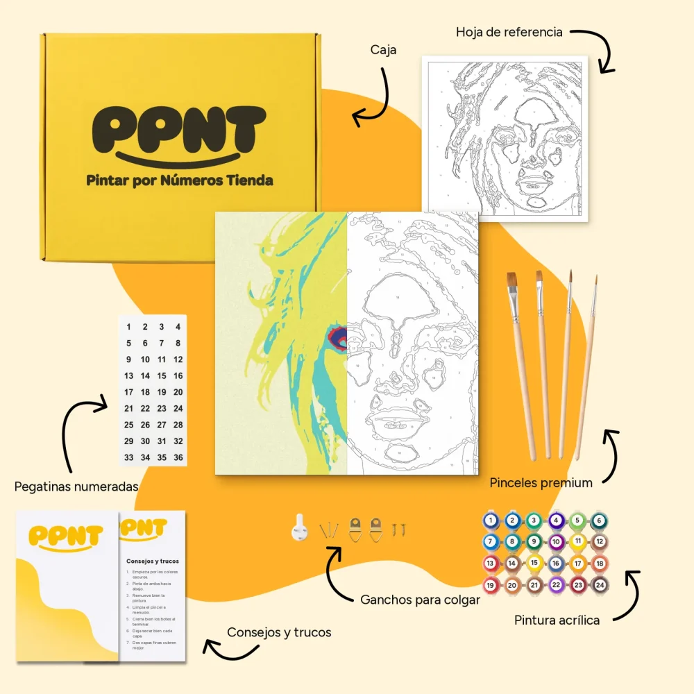 Pintar por Números - Cara clara