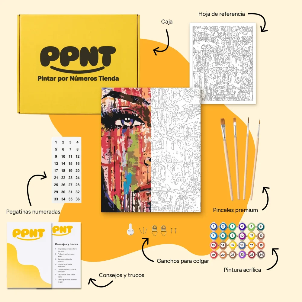 Pintar por Números - Cara pintada