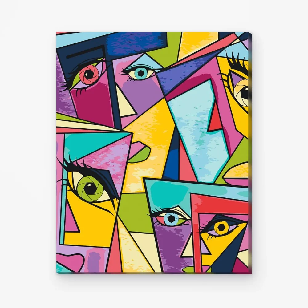 Pintar por Números - Caras abstractas 2