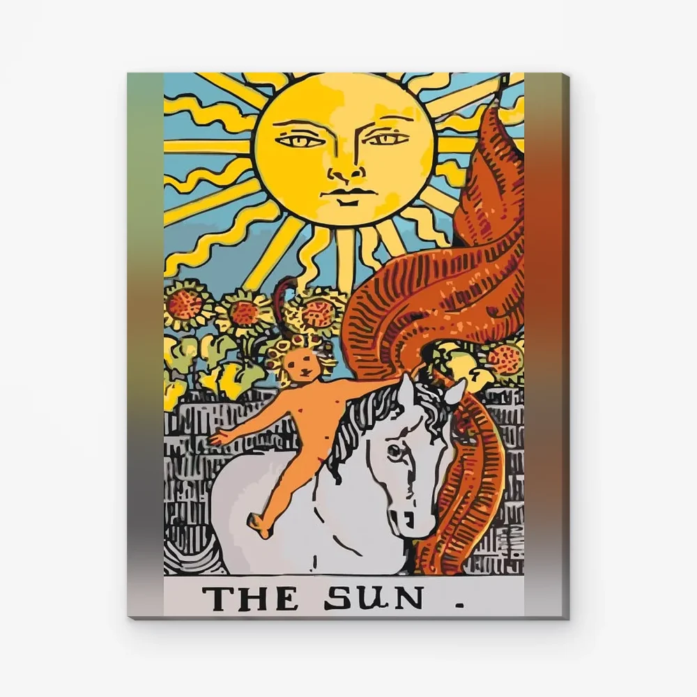 Pintar por Números - Carta del Tarot - Sol