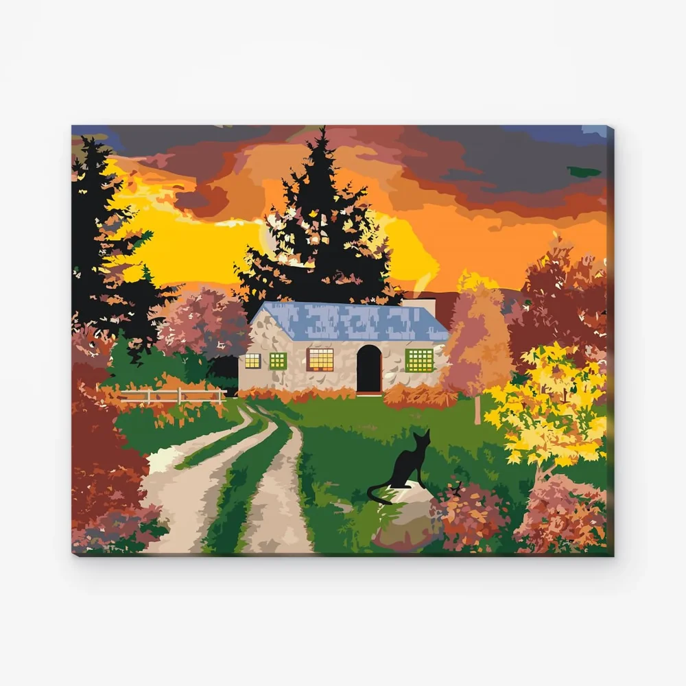Pintar por Números - Casa en la naturaleza