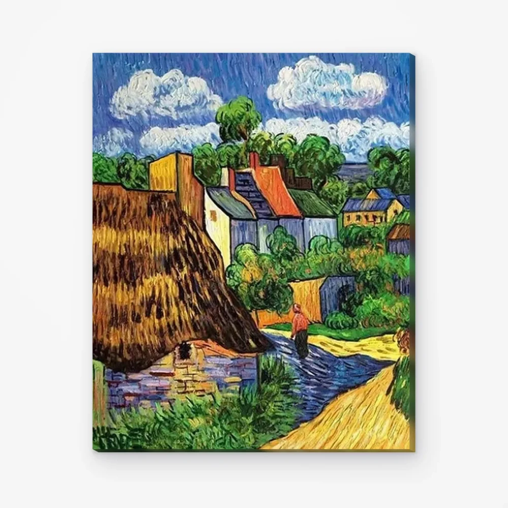Pintar por Números - Casas en Auvers