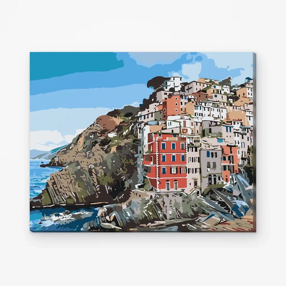 Pintar por Números - Casas en la costa