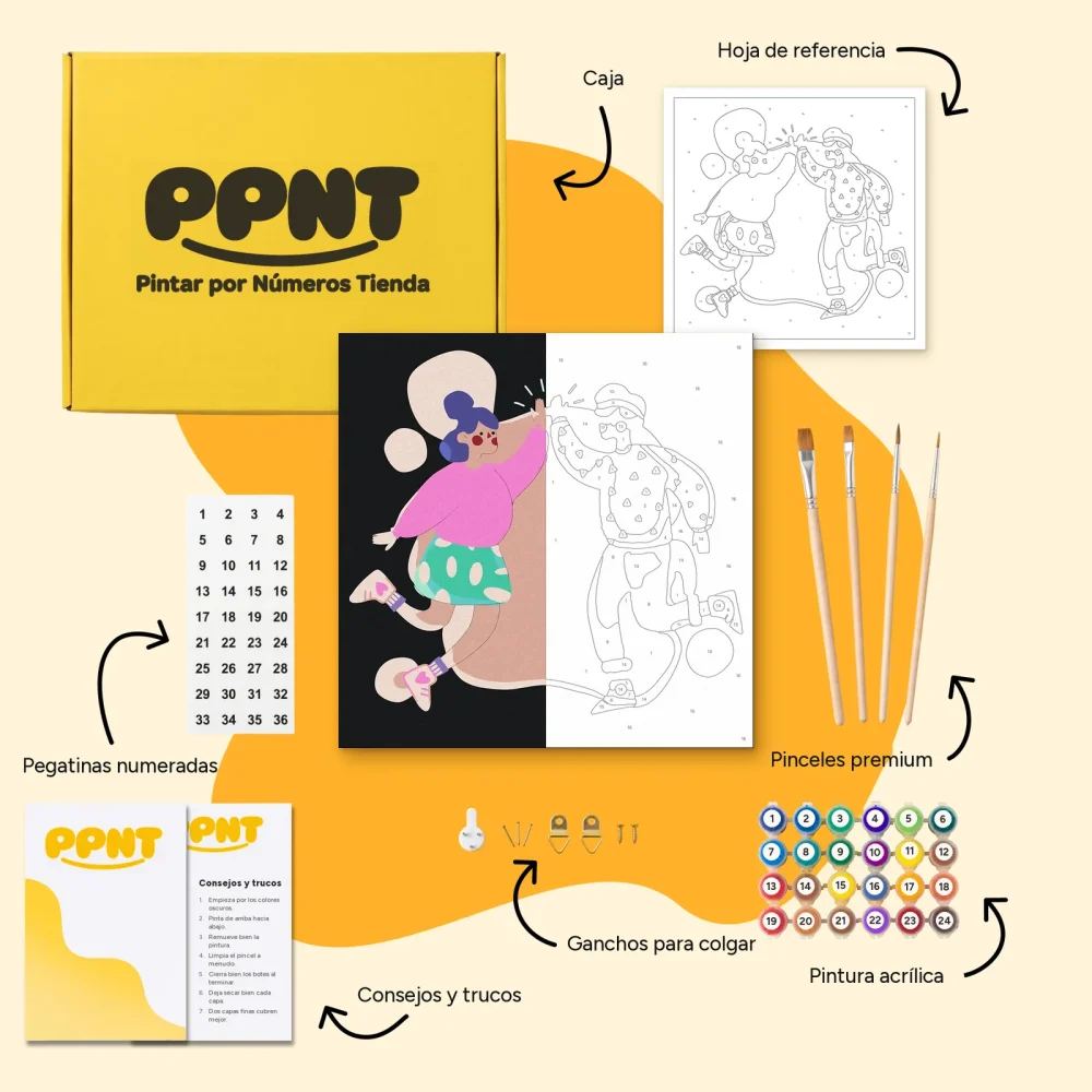 Pintar por Números - Choca esos cinco