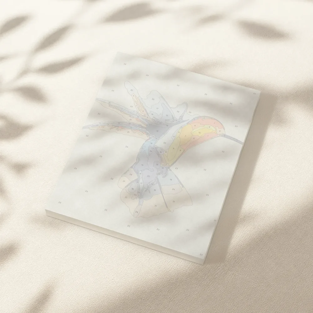 Pintar por Números - Colibrí en acuarela