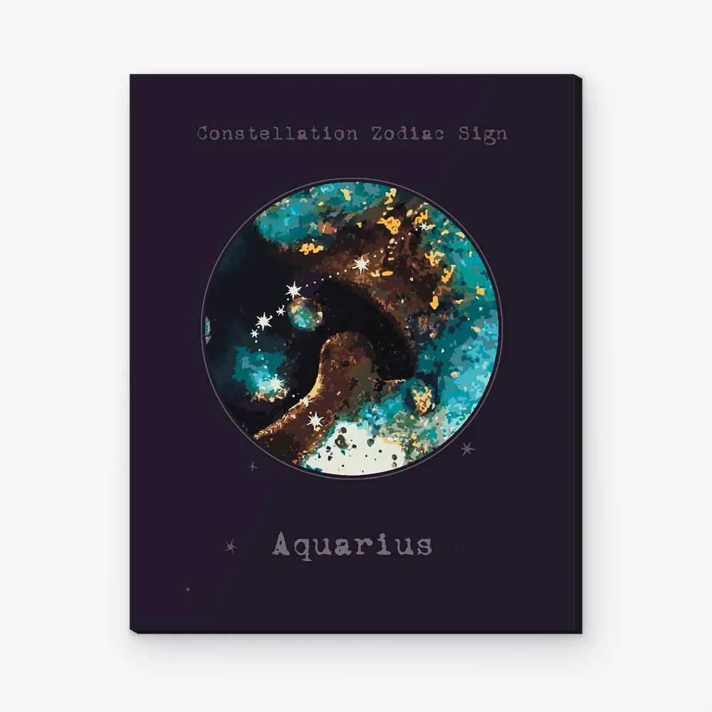Pintar por Números - Constelación - Acuario