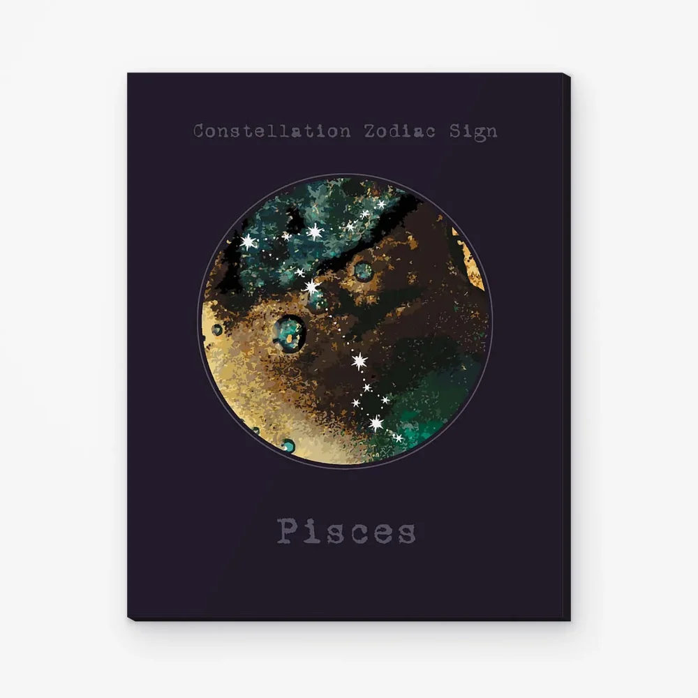 Pintar por Números - Constelación - Piscis