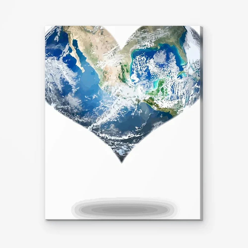 Pintar por Números - Corazón Tierra