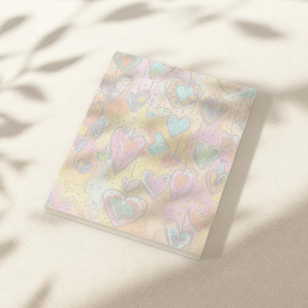 Pintar por Números - Corazones Arty