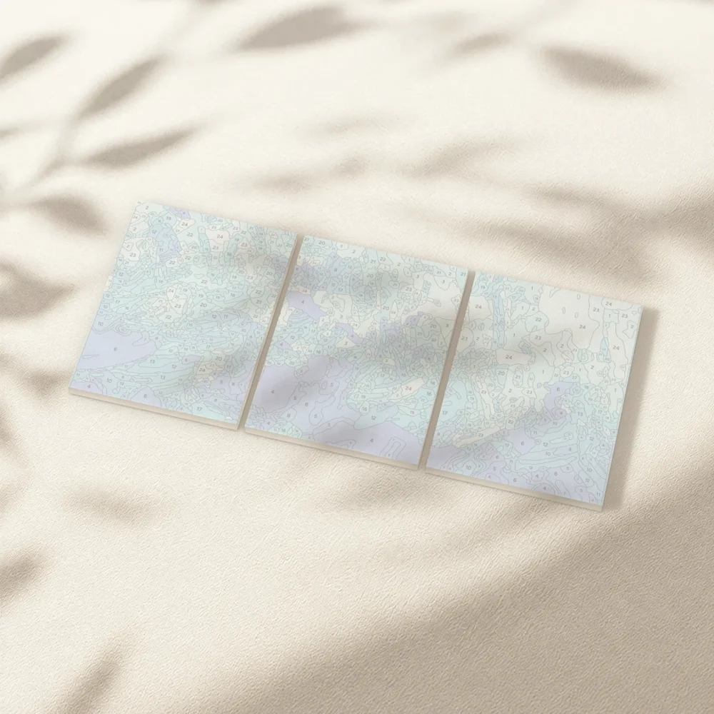 Pintar por Números - Cristales de hielo (juego de 3)