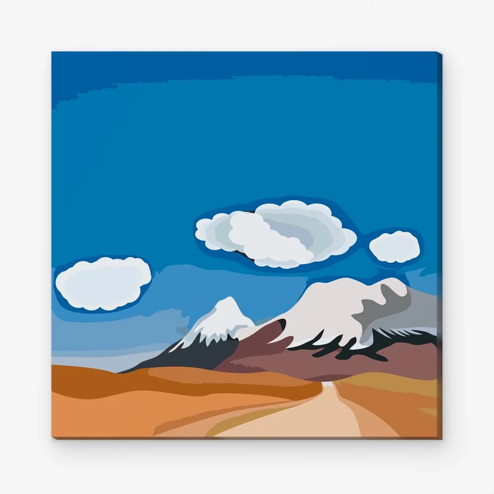 Pintar por Números - Croquis de las montañas