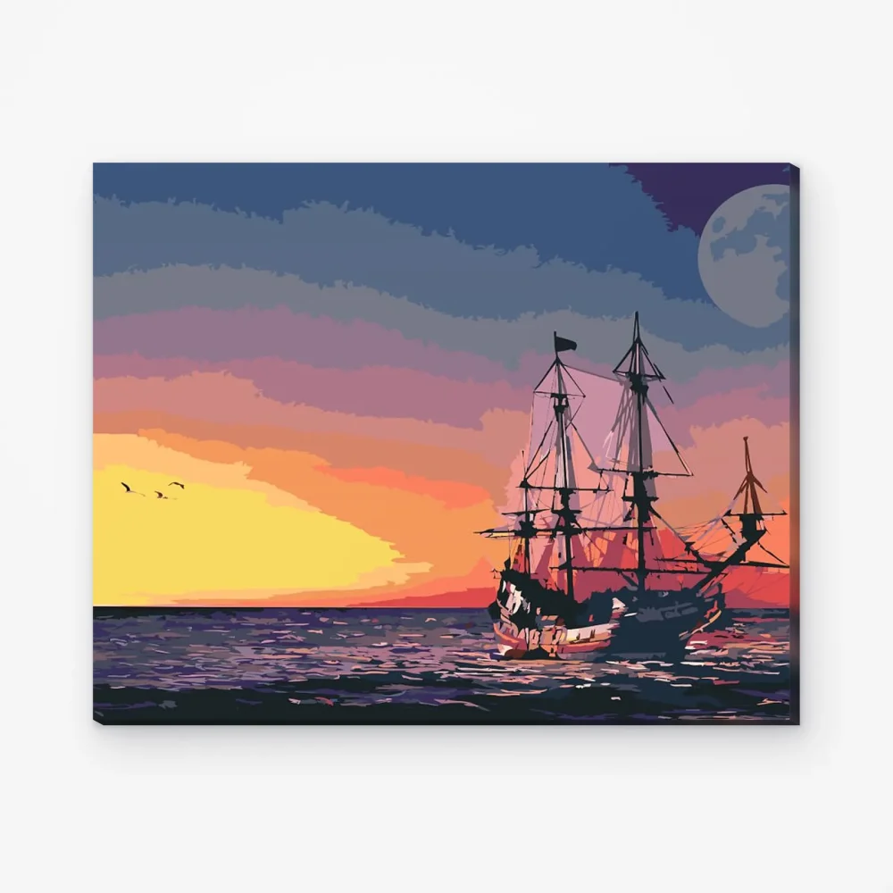 Pintar por Números - Crucero al atardecer