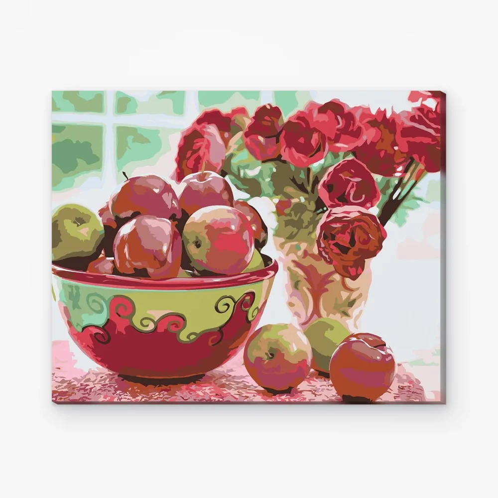 Pintar por Números - cucharas y flores