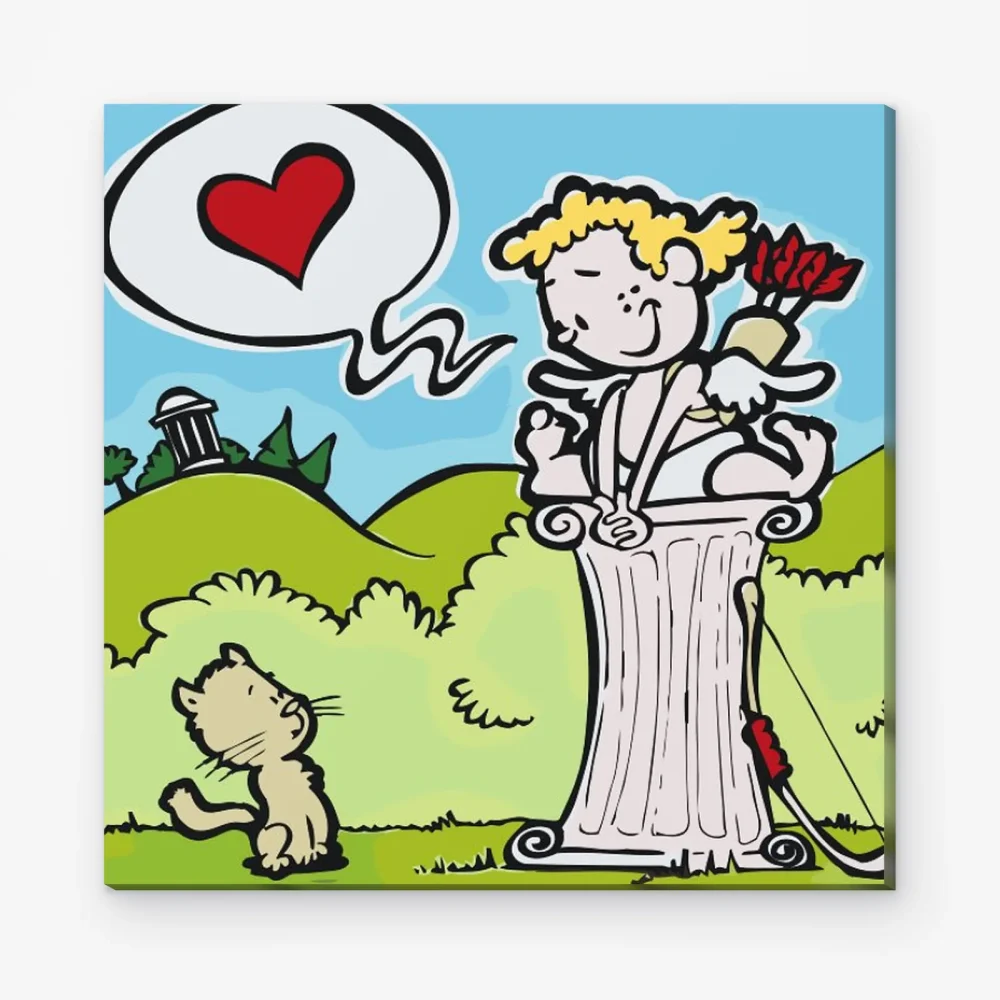 Pintar por Números - Cupido en poesje