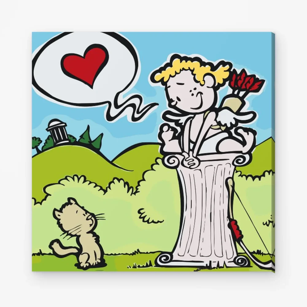 Pintar por Números - Cupido en poesje