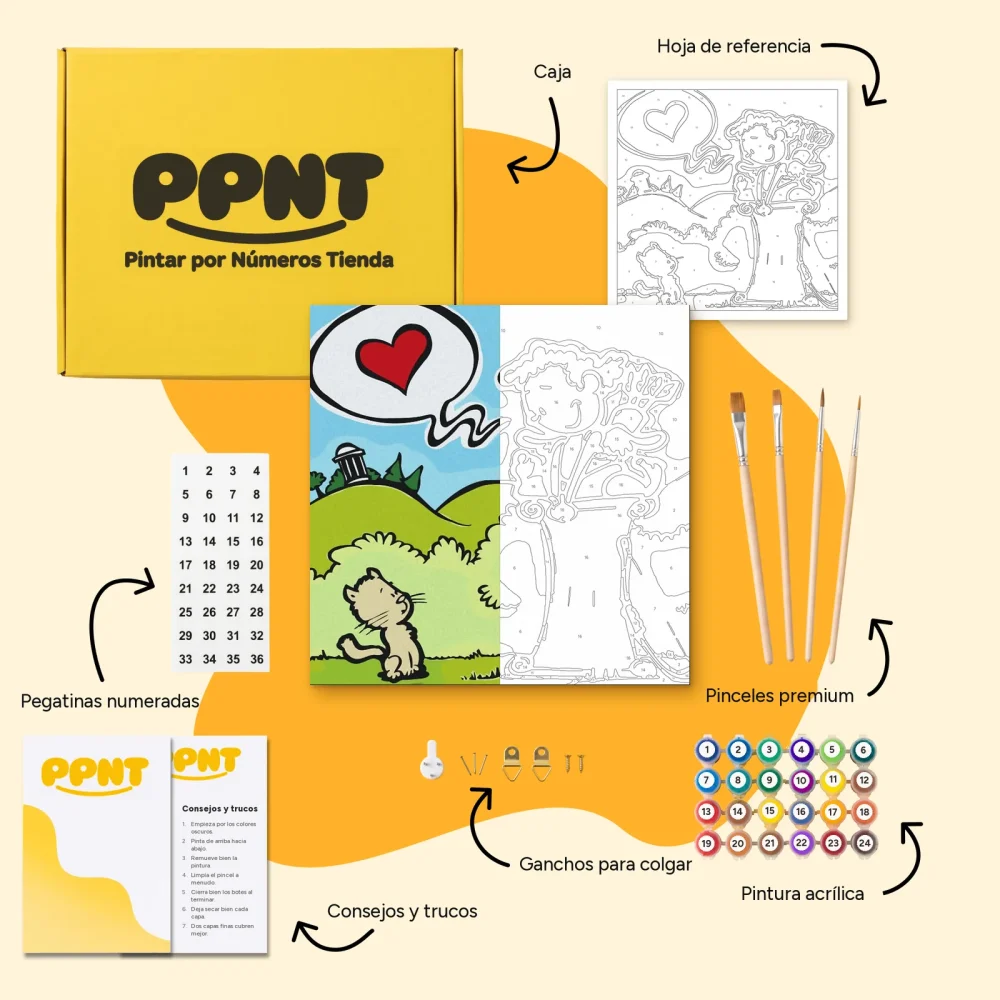 Pintar por Números - Cupido en poesje