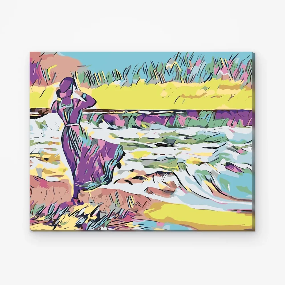Pintar por Números - Dama en la playa