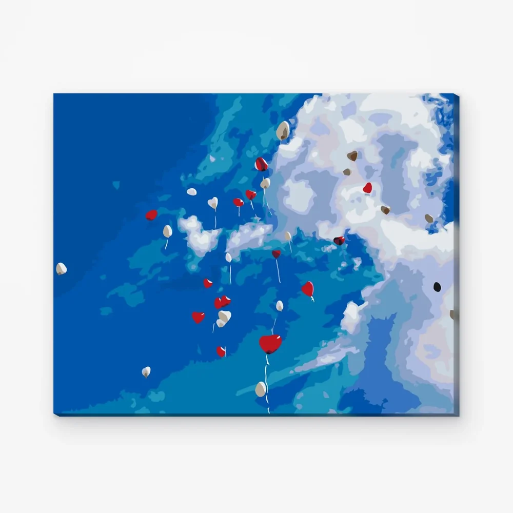 Pintar por Números - El cielo lleno de globos