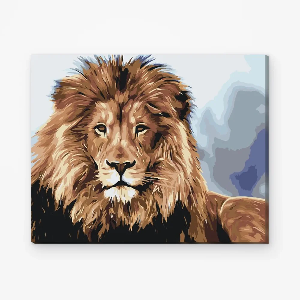 Pintar por Números - El león, rey de las bestias