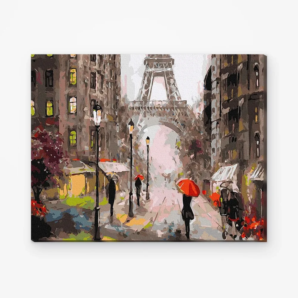 Pintar por Números - El romanticismo de la lluvia parisina