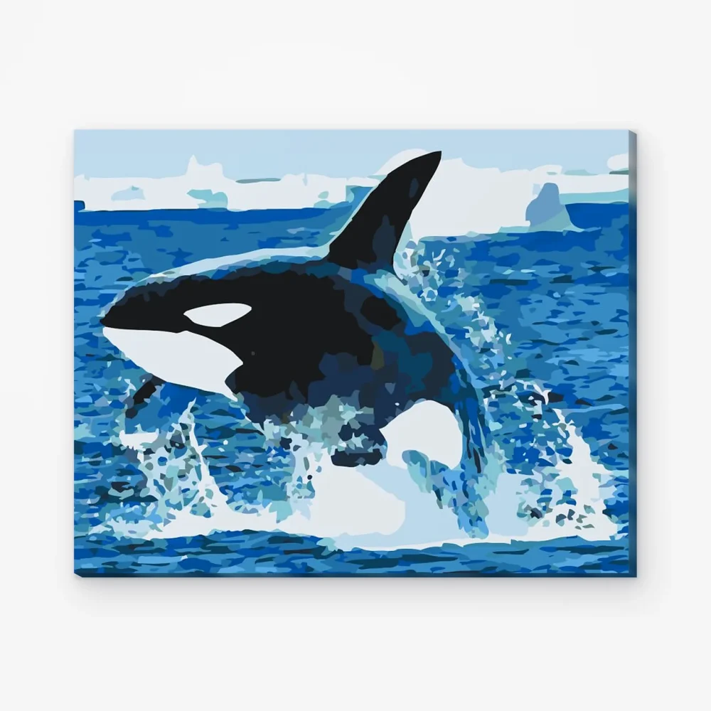 Pintar por Números - El salto de la orca