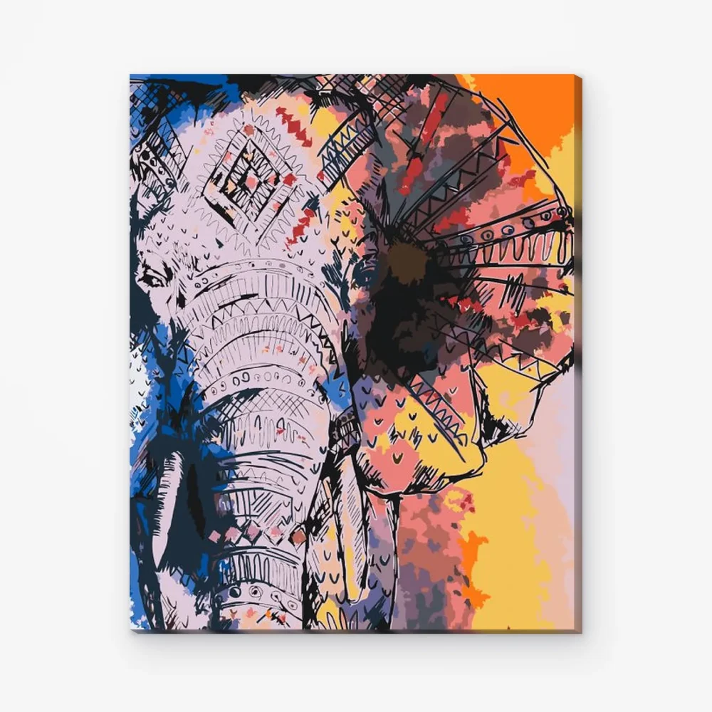 Pintar por Números - Elefante africano