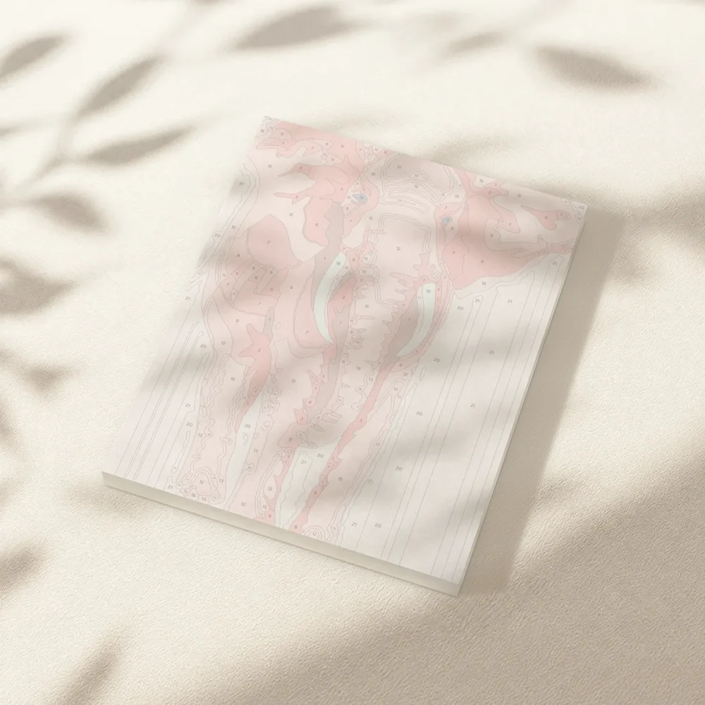 Pintar por Números - Elefante rosa