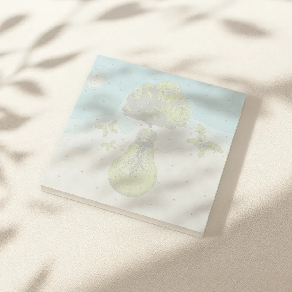 Pintar por Números - Esfera, árbol, mariposas