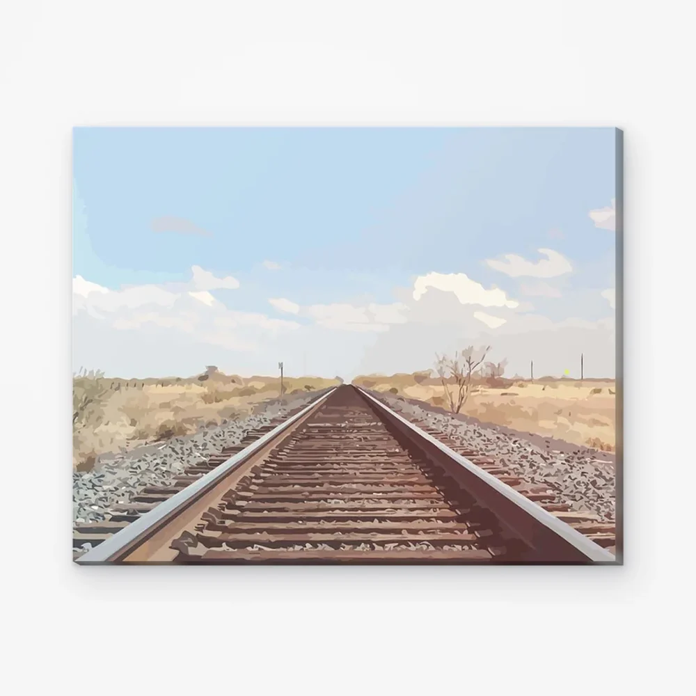 Pintar por Números - Ferrocarril del Oeste de Texas