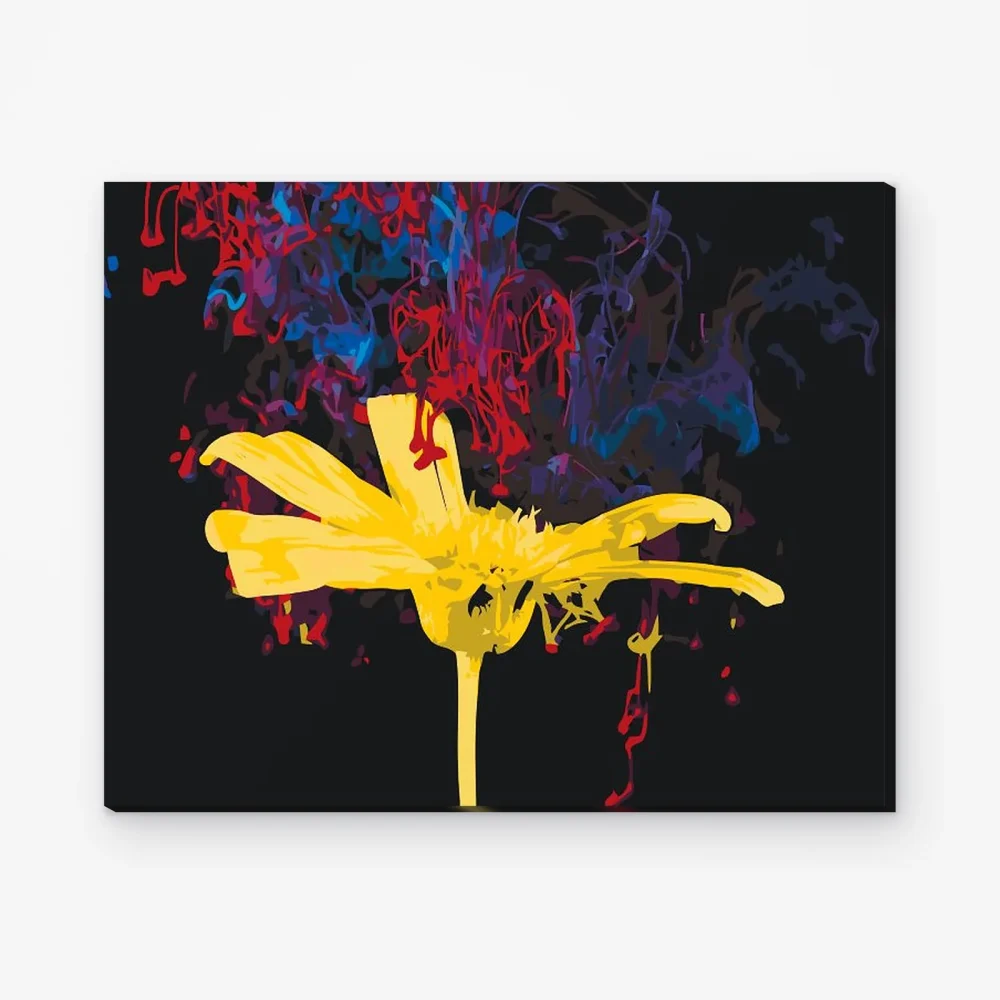 Pintar por Números - Flor amarilla