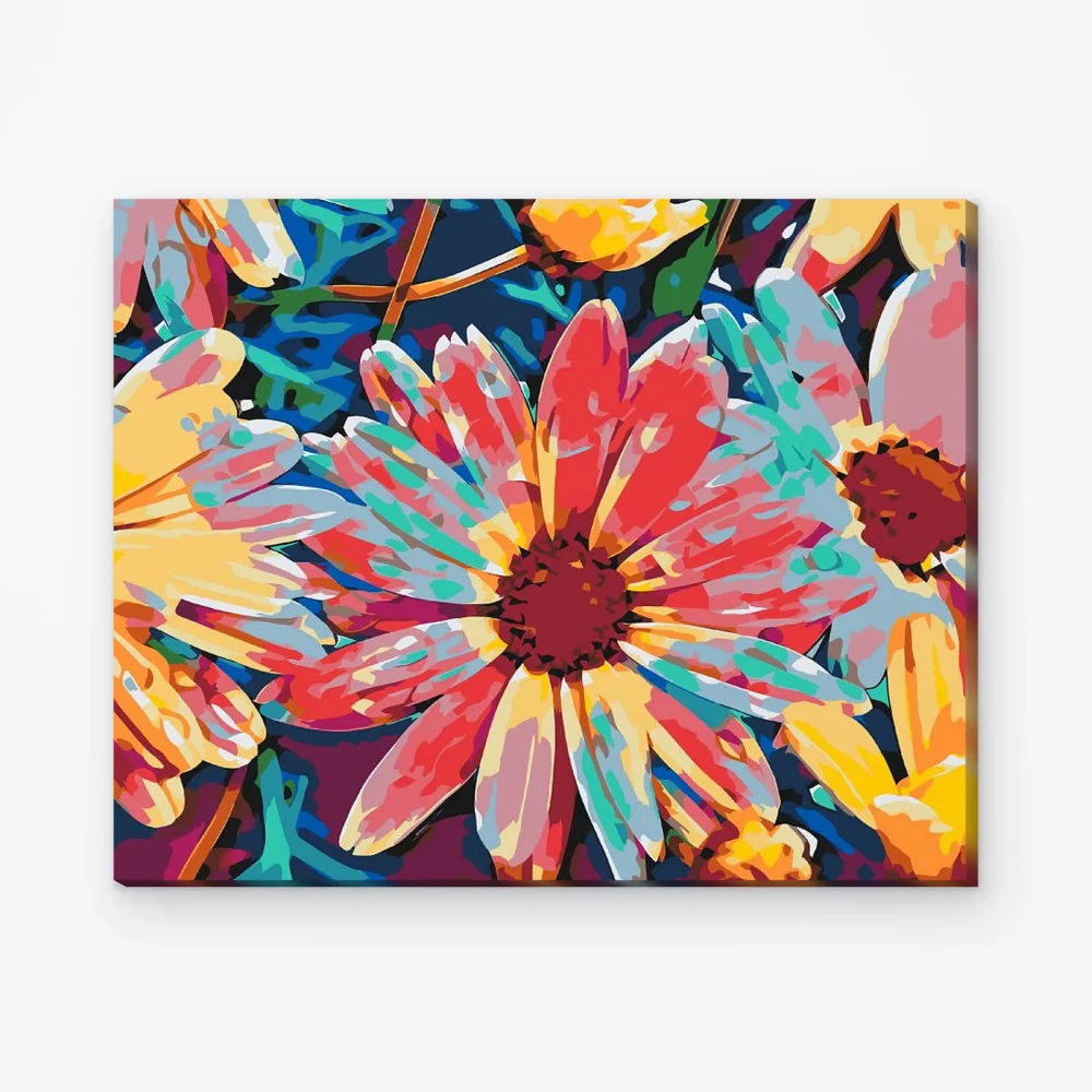Pintar por Números - Flores de neón