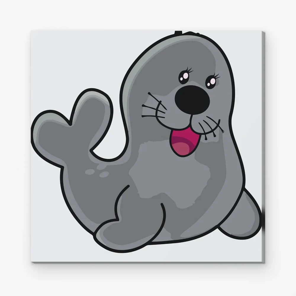 Pintar por Números - Foca feliz