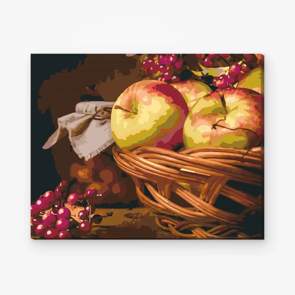 Pintar por Números - Fruta en un cesto