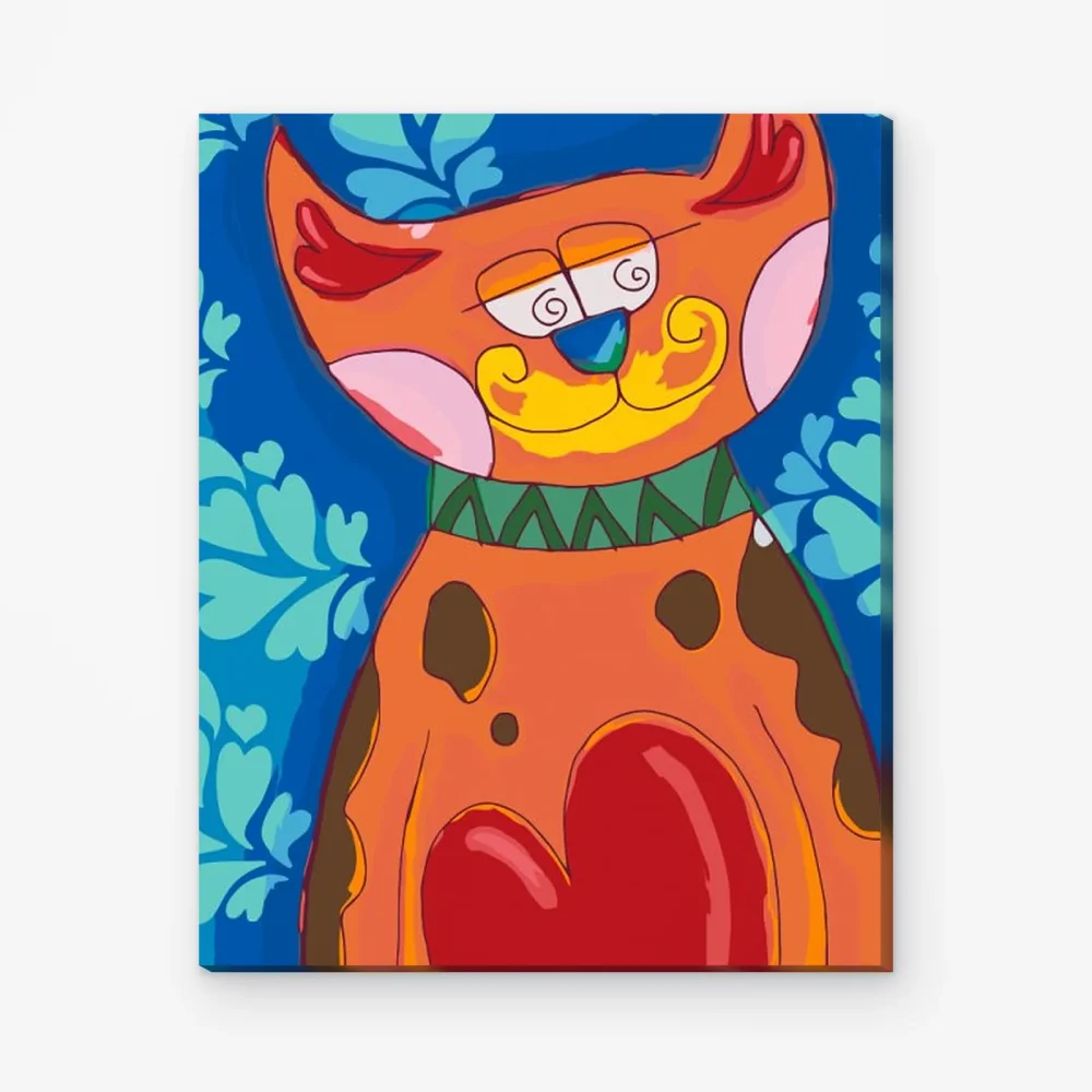 Pintar por Números - Gatito sonriente
