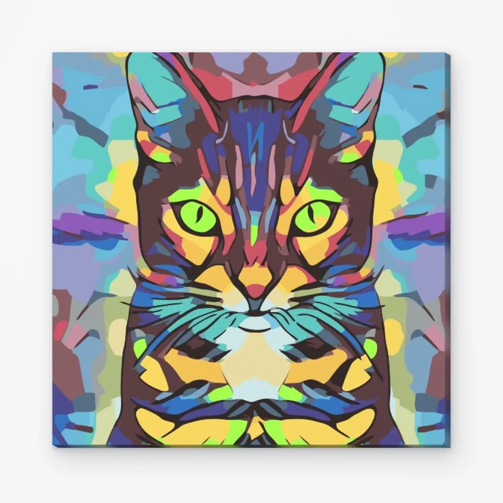 Pintar por Números - Gato de colores