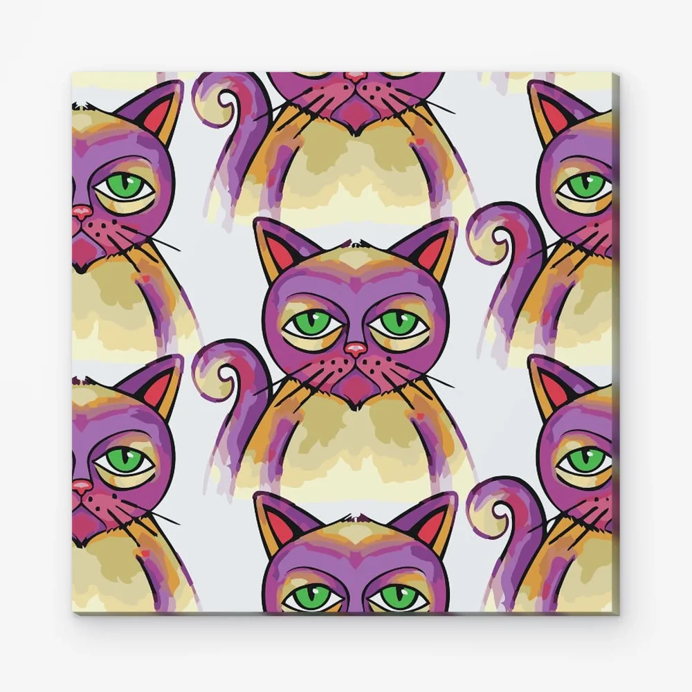 Pintar por Números - Gatos malhumorados