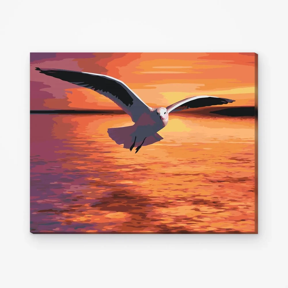 Pintar por Números - Gaviota sobre el mar