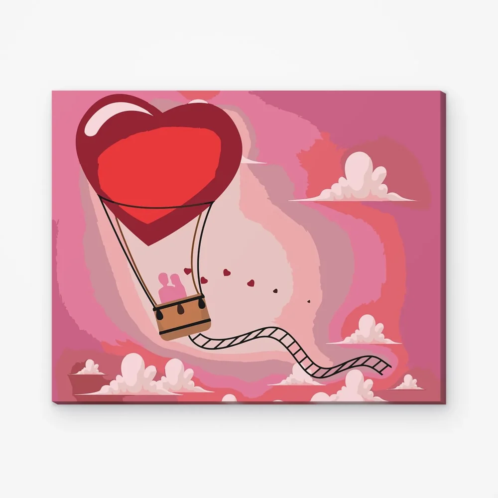 Pintar por Números - Globo de amor
