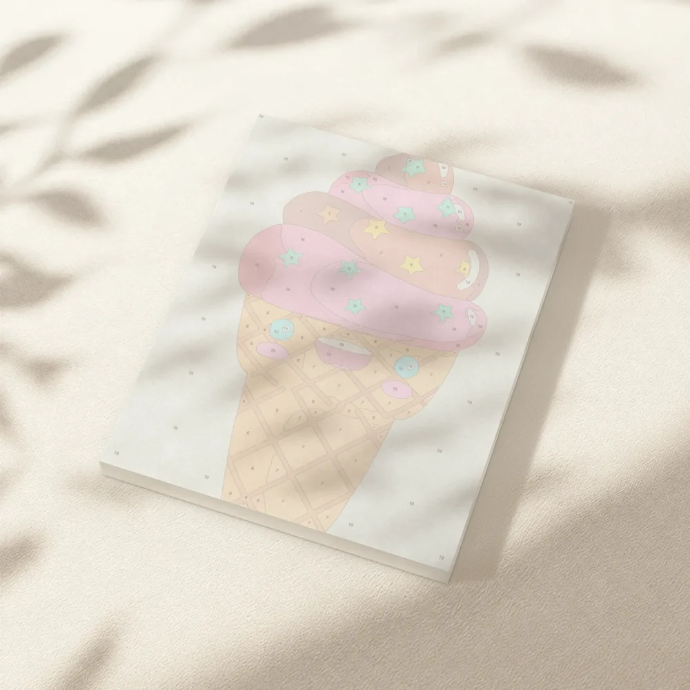 Pintar por Números - Helado sonriente