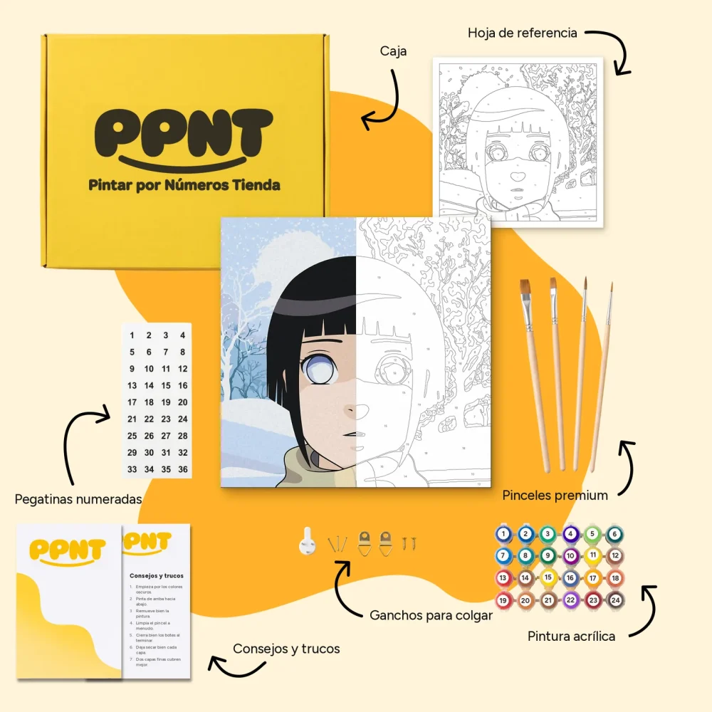 Pintar por Números - Hinata Hyuga