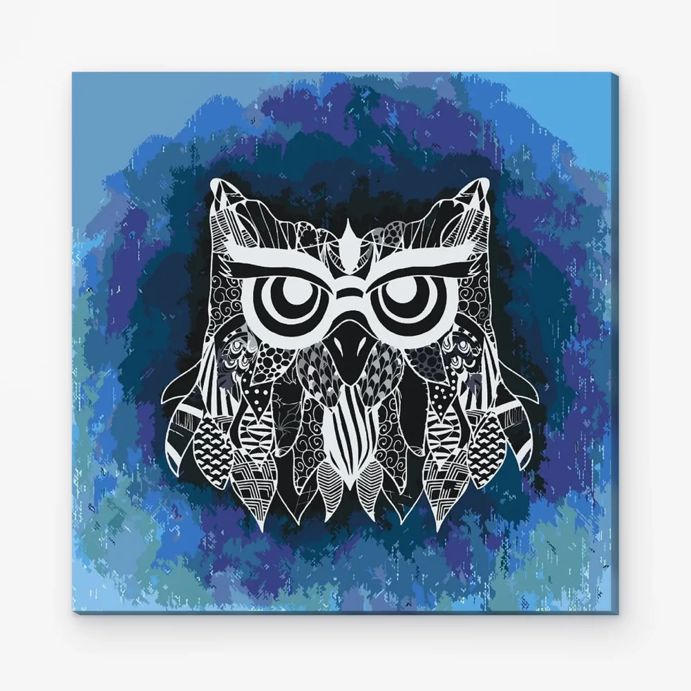 Pintar por Números - Ilustración de un búho