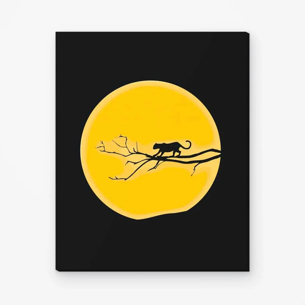 Pintar por Números - Jaguar bajo la luna llena