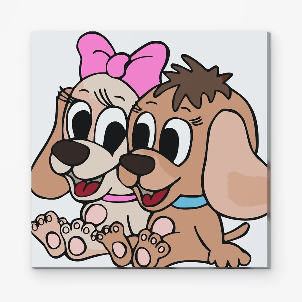 Pintar por Números - La alegría del perro