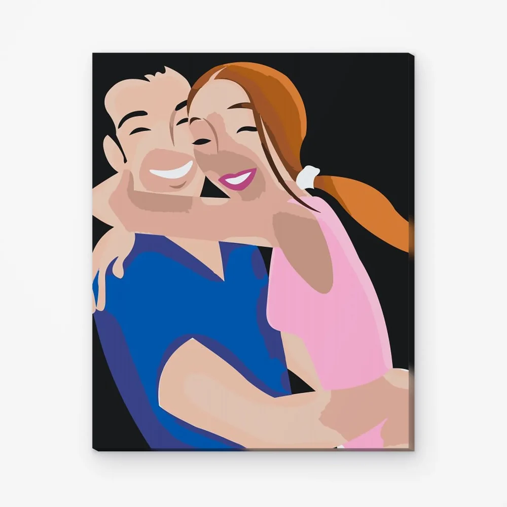 Pintar por Números - La feliz pareja