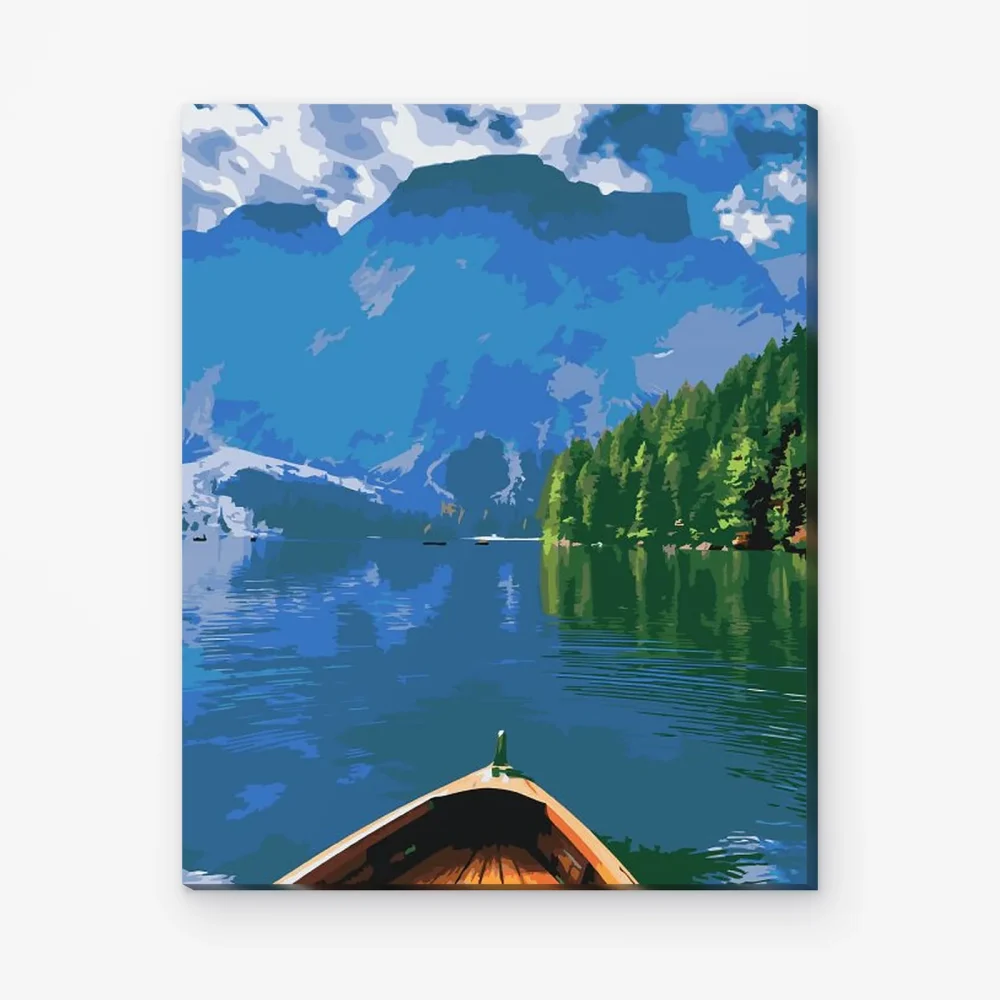 Pintar por Números - Lago de Braies, Italia
