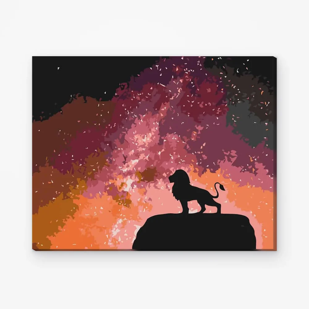 Pintar por Números - León en la roca