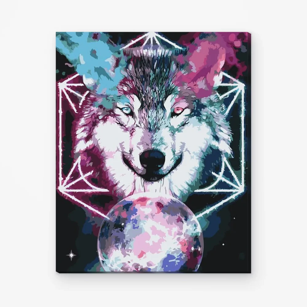 Pintar por Números - Lobo en el espacio
