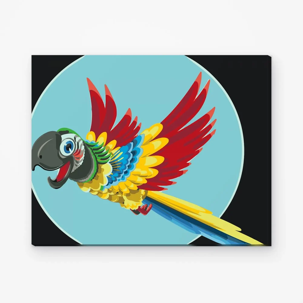 Pintar por Números - Loro alegre