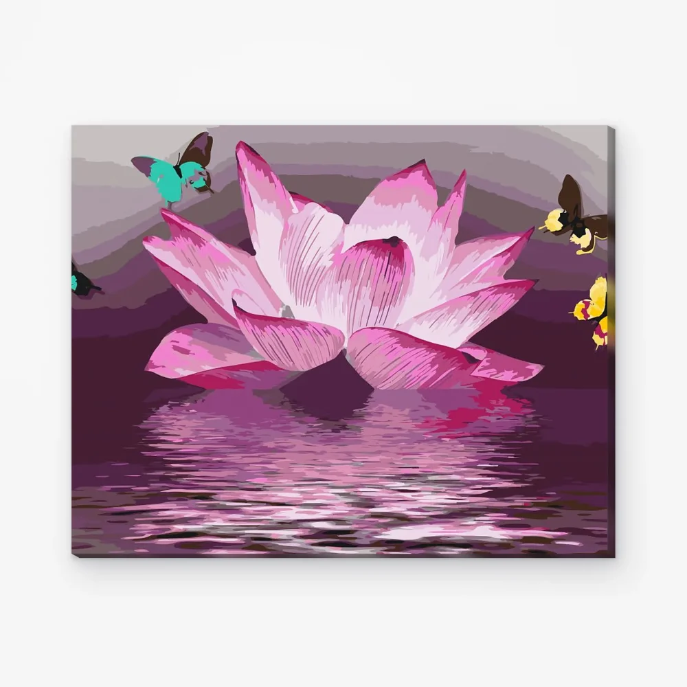 Pintar por Números - Loto y mariposa