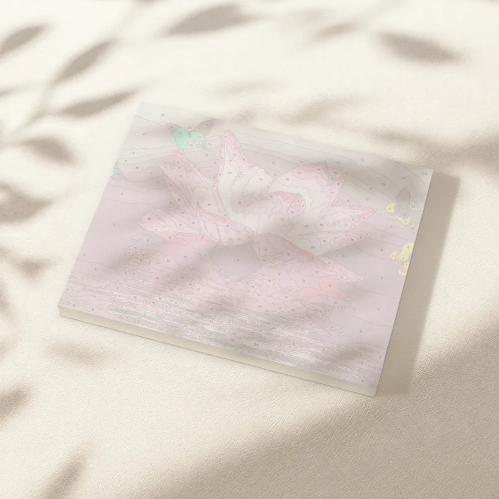 Pintar por Números - Loto y mariposa